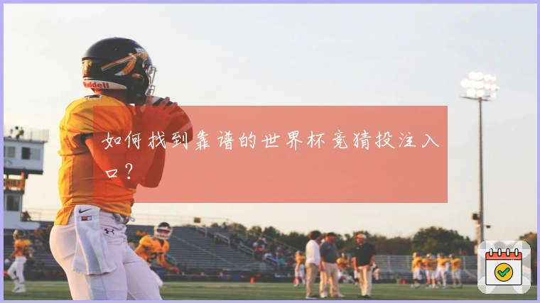 如何找到靠谱的世界杯竞猜投注入口？